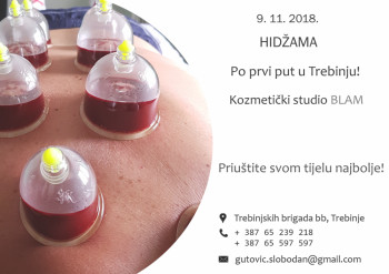 HIDŽAMA: Po prvi put u Trebinju - Zakažite svoj termin, ojačajte imunitet!