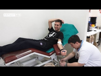 Članovi Udruženja navijača Crvene zvezde darovali krv (VIDEO)