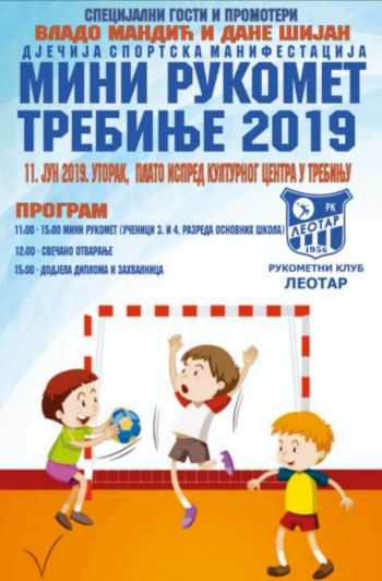 Najava: Mini rukomet Trebinje 2019.