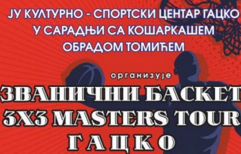 Najava: Turnir u košarci „Basket 3h3 Masters tour Gacko“