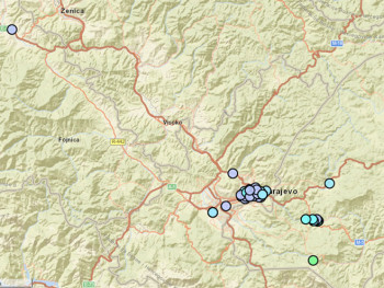 Слабији потрес на подручју Источног Сарајева