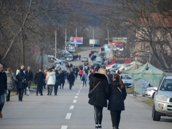 U Rudaru protest Srba sa sjevera KiM