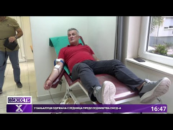 Aktiv DDK Gradske uprave darovao krv; Šarović 70. put u humanoj misiji (VIDEO)