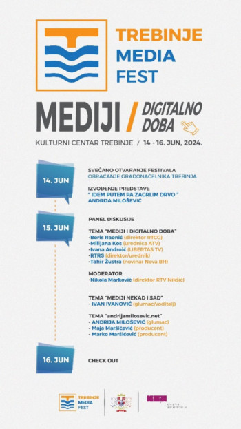 Medija fest u Trebinju od 14. do 16. juna 