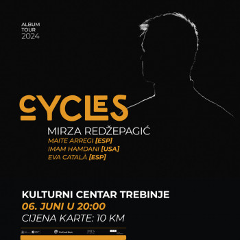 Mirza Redžepagić, gitarista i kompozitor, izdao je novi album pod nazivom “Cycles” koji će publici u Kulturnom centru predstaviti 06. juna u 20 časova.
