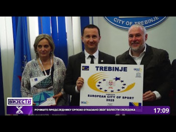 Grad Trebinje i zvanično podnio kandidaturu za Evropski grad sporta 2025. (Video)