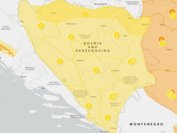 Meteoalarm izdao žuto upozorenje: Očekuje nas jako nevrijeme