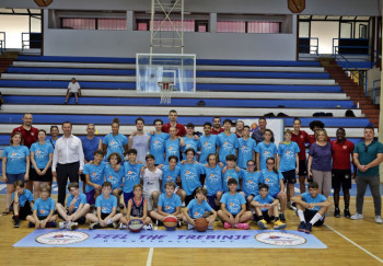 Gradonačelnik Trebinja Mirko Ćurić posjetio prvi košarkaški kamp „Feel the Trebinje“ 
