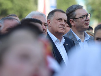 Dodik i Vučić na otvaranju Doma zdravlja ''Srbija'' u Stanarima