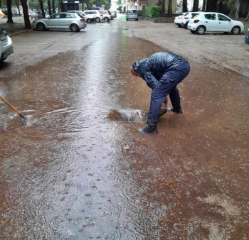 Manja količina vode u podrumima usljed obilne kiše