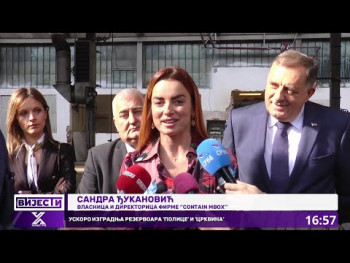 Dodik u Rudom obišao novootvoreni proizvodni pogon firme 'Contain Mbox' (VIDEO)